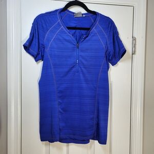 Athleta Royal Blue Running Performance Top Womens Small